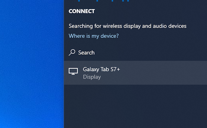 Cách chia sẻ màn hình máy tính bảng Samsung lên laptop