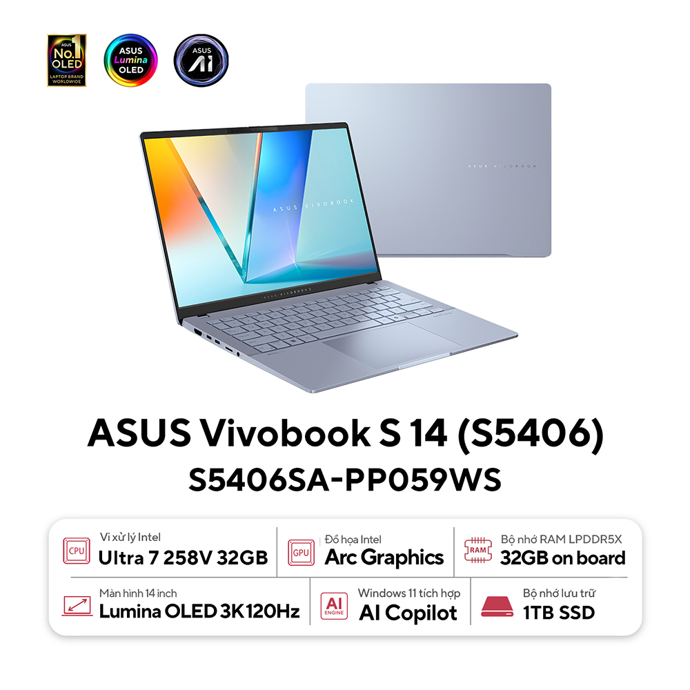 Laptop Asus Vivobook 15 X1504ZA-NJ517W (Intel Core i5-1235U | 16GB RAM | 512GB | Intel Iris Xe Graphics)